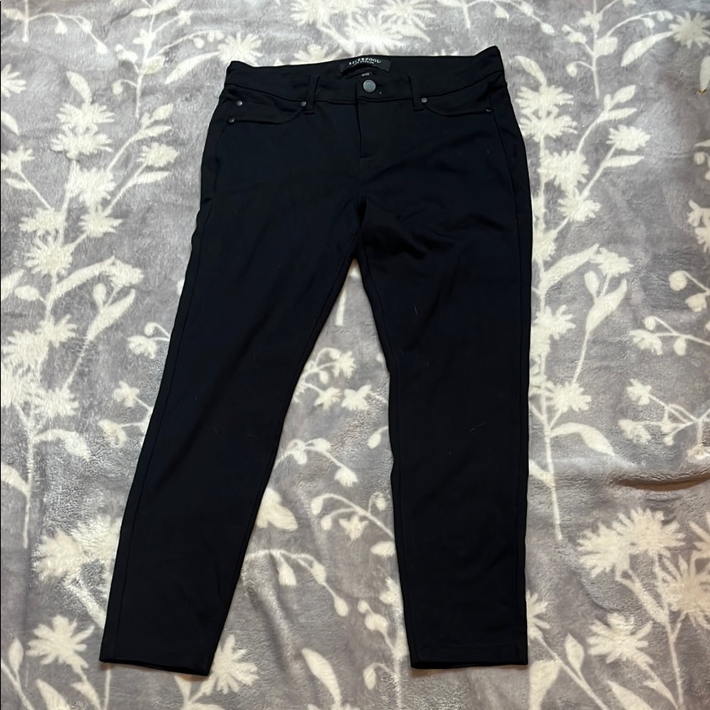 Liverpool Knit Black Jeans- Skinny- very cool 6P